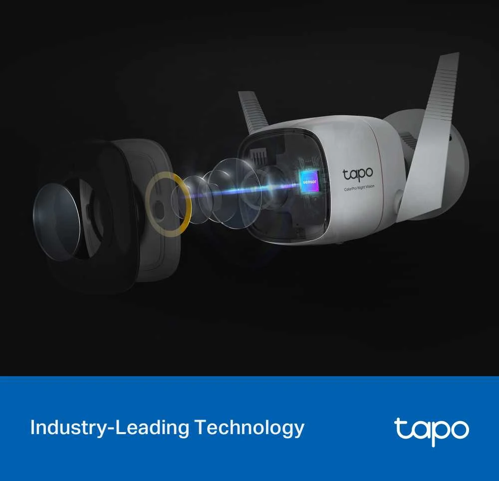 TP-LINK | ColorPro Outdoor Security Wi-Fi kamera | Tapo C325WB | Kulka | 4 MP | F1.0 | IP66 | H.264 | „MicroSD“, iki 512 GB