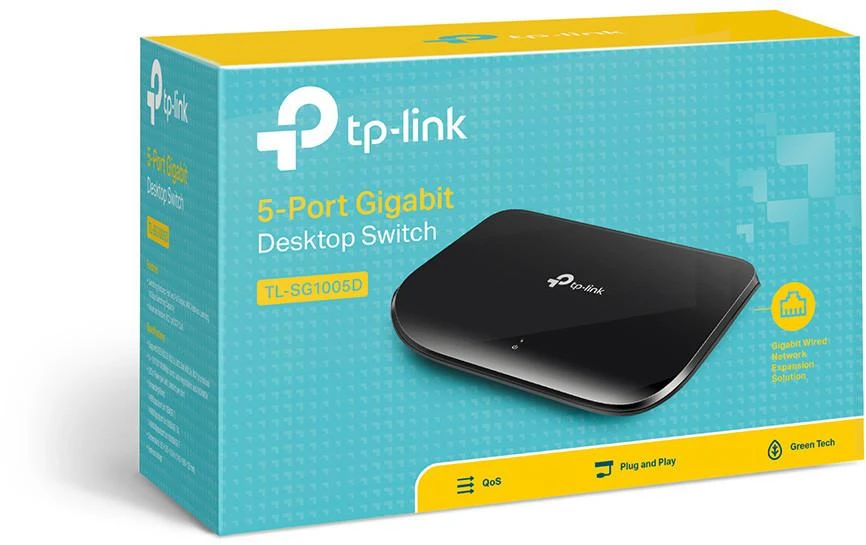 Maršrutizatorius TP-Link jungiklis 5 prievadų TL-SG1005D