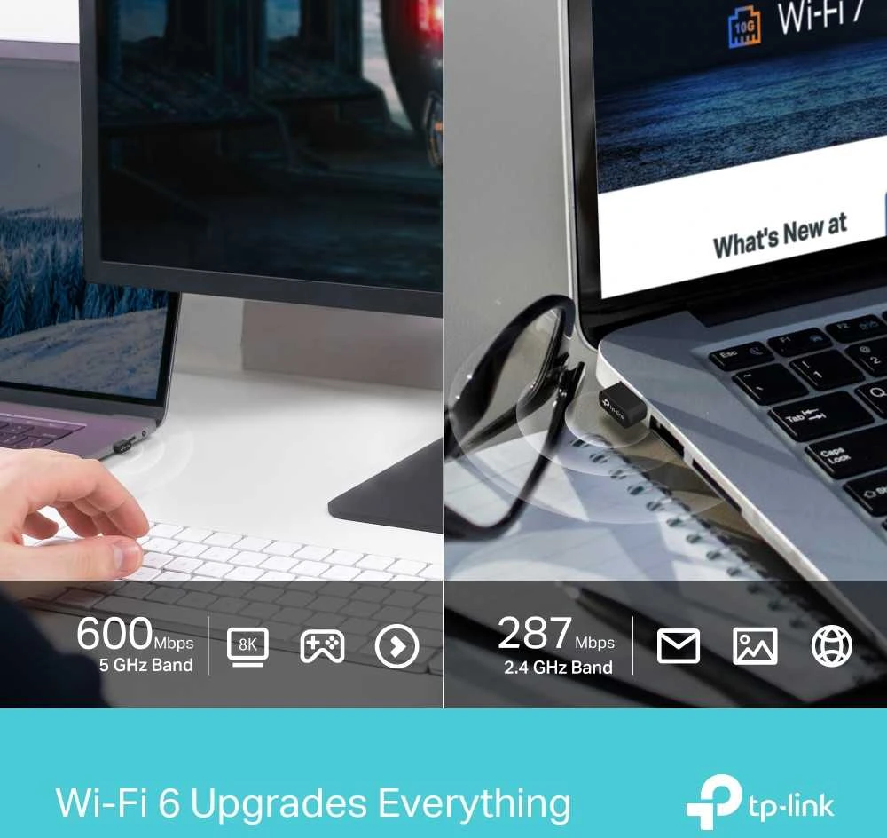 TP-Link ARCHER TX10UB Nano 900Mbps USB Wi-Fi / Bluetooth 5.3 adapteris
