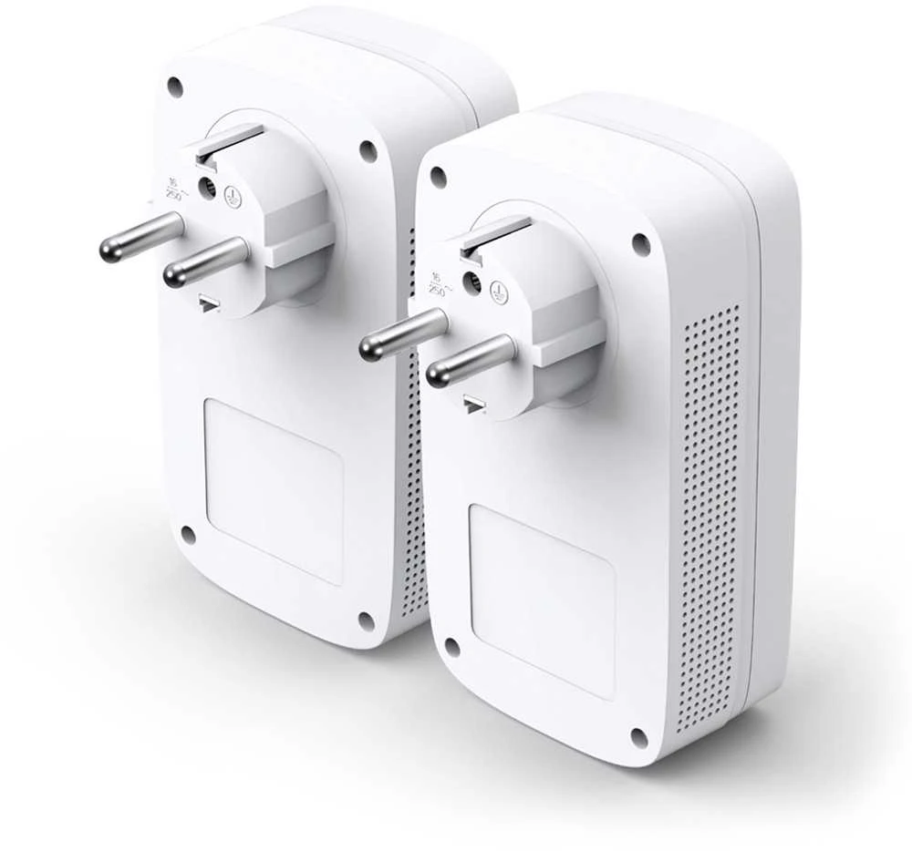 TP-Link AV1300 3 prievadų "Gigabit Passthrough Powerline" elektros tinklo adapterio pradinis rinkinys (TL-PA8030P KIT)