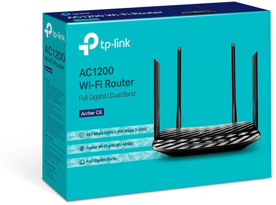 TP-Link WiFi maršrutizatorius Archer C6 AC1200