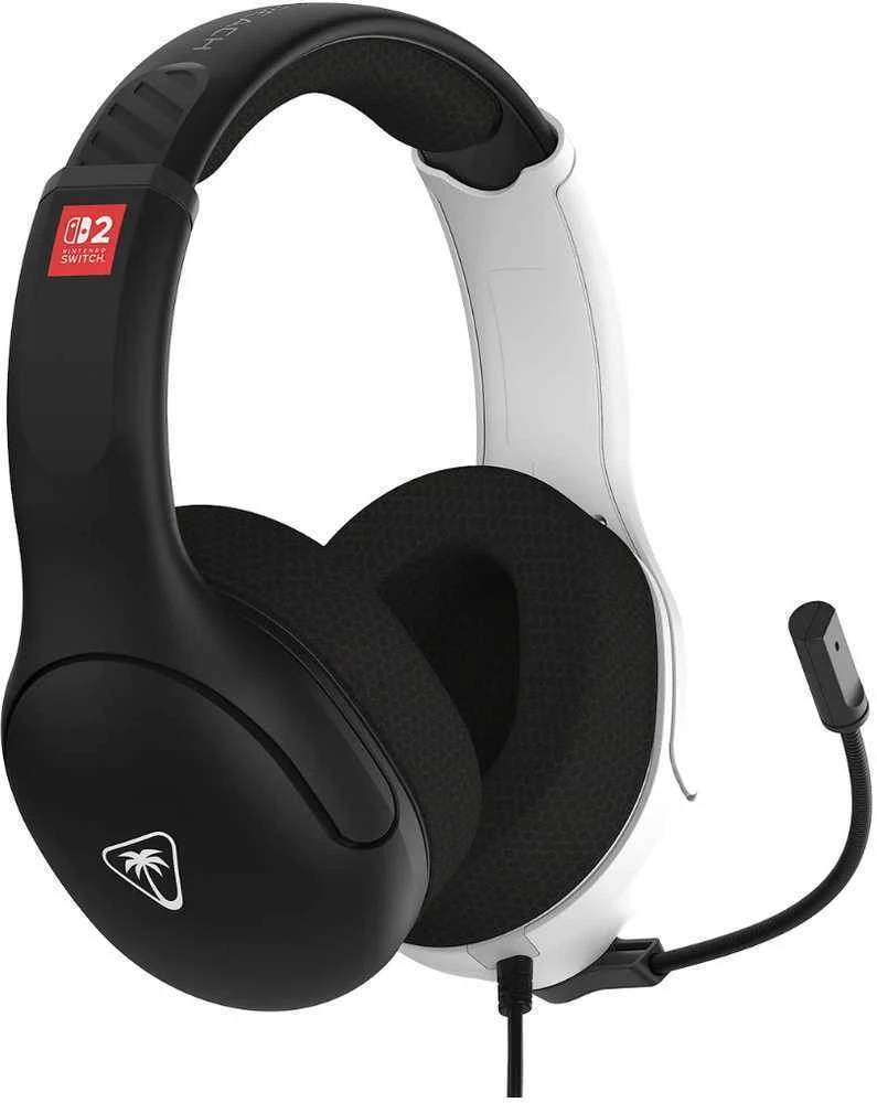 „Turtle Beach“ ausinės su mikrofonu „Airlite Fit Nintendo Switch 2“, juodos/baltos