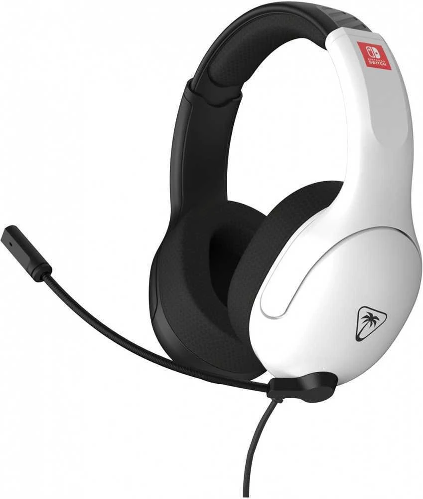 „Turtle Beach“ ausinės su mikrofonu „Airlite Fit Nintendo Switch 2“, juodos/baltos