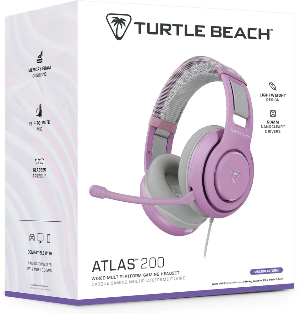 „Turtle Beach“ ausinės „Atlas 200 MultiPlatform“, alyvinio rūko spalvos