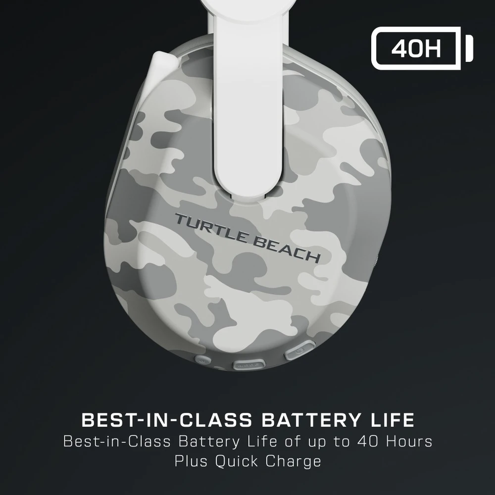Ausinės „Turtle Beach Stealth 500 PS“ arktinis kamufliažas