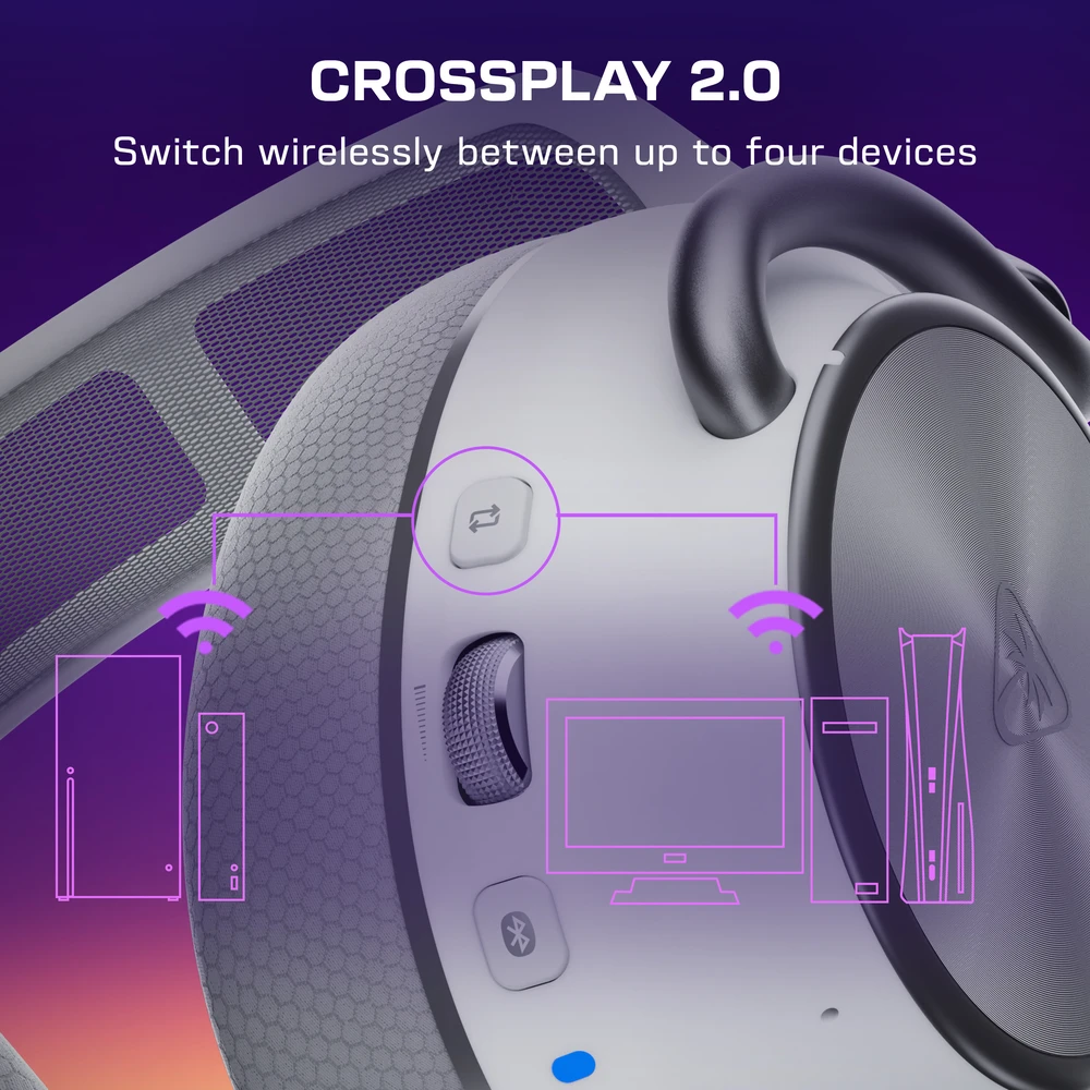 Turtle Beach belaidės ausinės Stealth Pro II XB, baltas