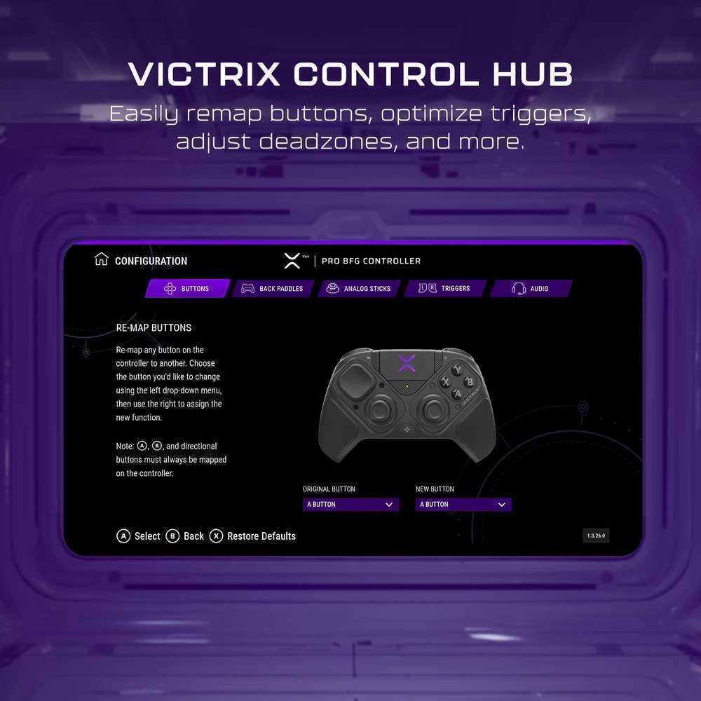 „Turtle Beach Victrix Pro BFG Reloaded“ valdiklis kompiuteriui