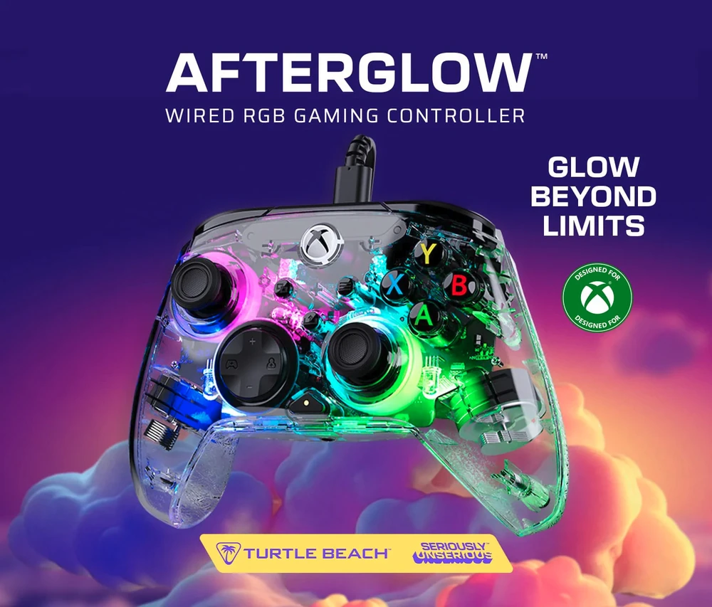 „Turtle Beach“ valdiklis „Afterglow XBox“, permatomas