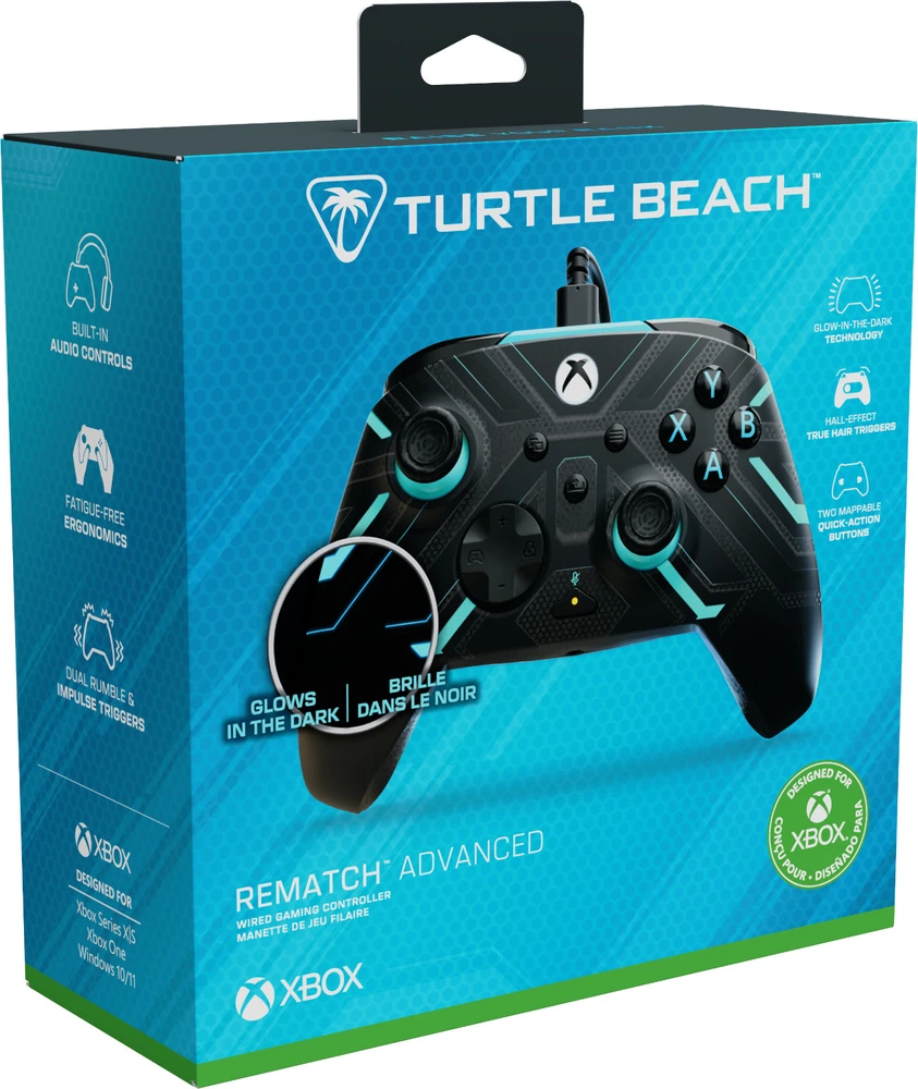 „Turtle Beach“ – „Rematch Advanced Wired“ – titano plienas