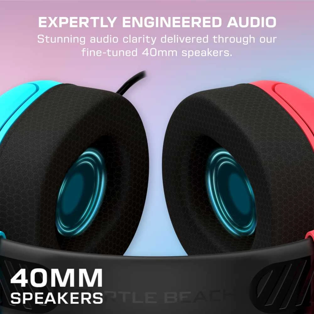 Turtle Beach | Ausinės | Airlite Fit Nintendo Switch | su laidu | Over-Ear | Mikrofonas | Juodas/Baltas