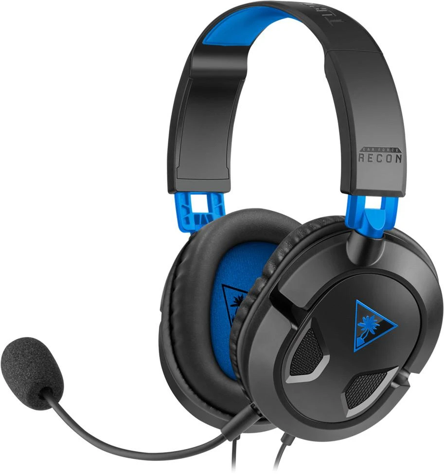 Žaidimų ausinės Turtle Beach Recon 50P, skirta PS4, Juoda-mėlyna