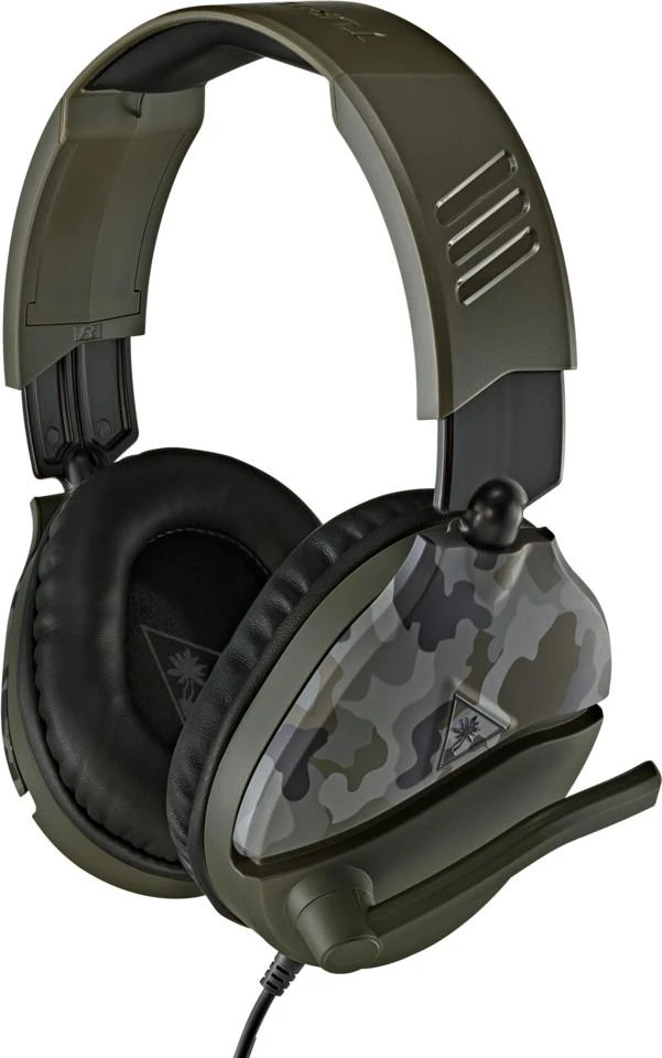 Žaidimų ausinės Turtle Beach Recon 70, daugiaplatformės, Green Camo, Žalia kamufliažinė