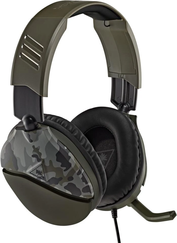 Žaidimų ausinės Turtle Beach Recon 70, daugiaplatformės, Green Camo, Žalia kamufliažinė