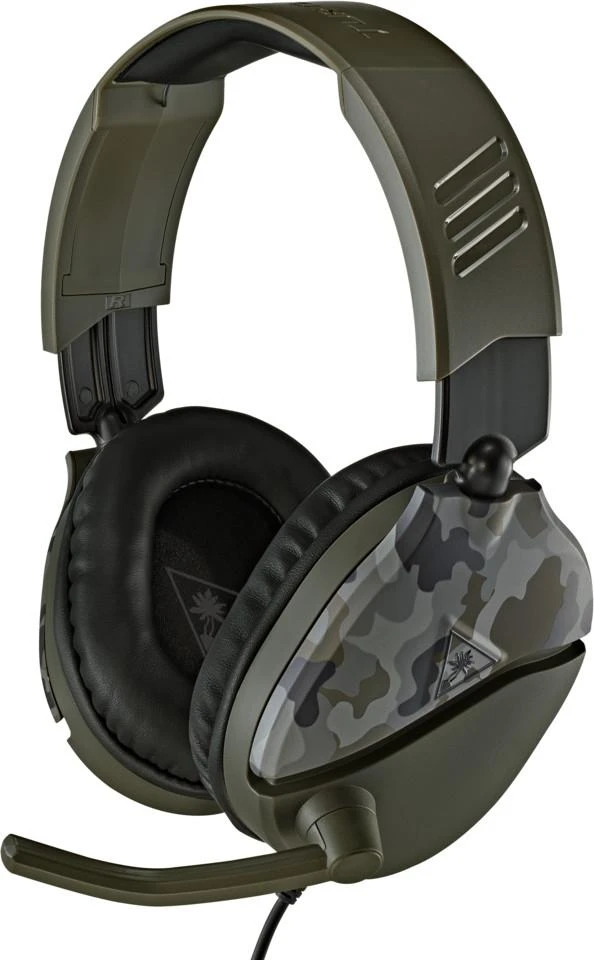 Žaidimų ausinės Turtle Beach Recon 70, daugiaplatformės, Green Camo, Žalia kamufliažinė