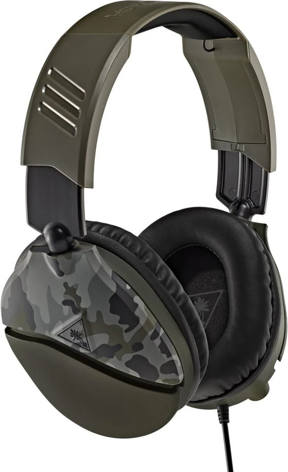 Žaidimų ausinės Turtle Beach Recon 70, daugiaplatformės, Green Camo, Žalia kamufliažinė