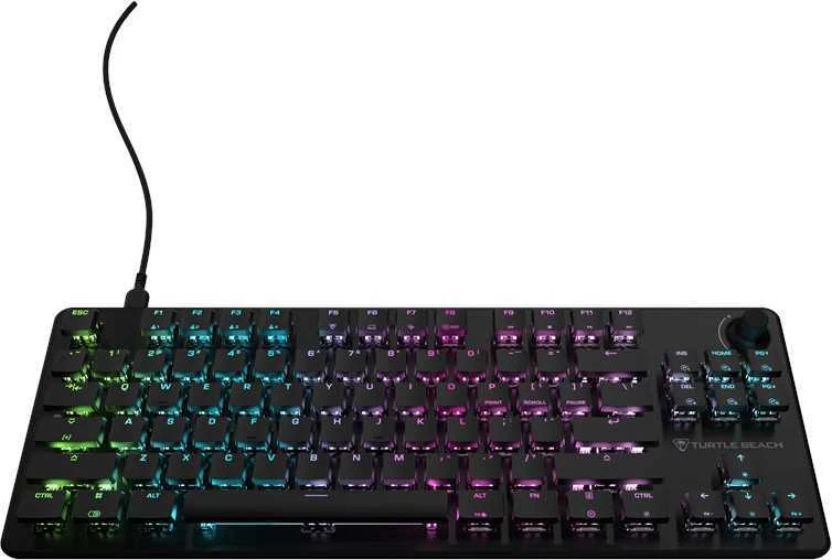 Turtle Beach Vulcan II TKL 75% juoda laidinė mechaninė klaviatūra (Raudona switch, US)