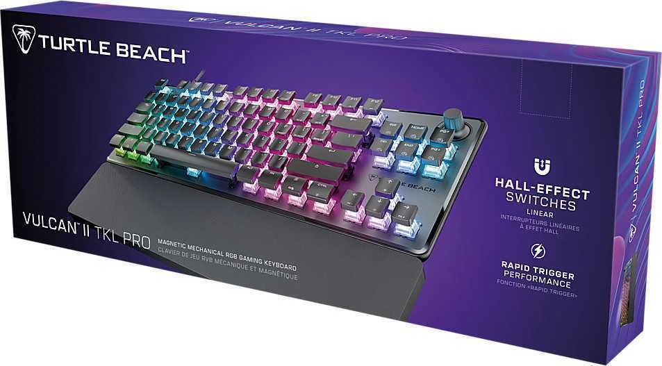 Turtle Beach Vulcan II TKL PRO RGB 75% juoda laidinė mechaninė klaviatūra (Magnetic switch, US)