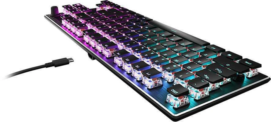 Turtle Beach Vulcan TKL RGB 75% juoda laidinė mechaninė klaviatūra (Titan II Raudona switch, US)