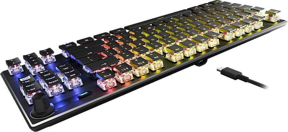 Turtle Beach Vulcan TKL RGB 75% juoda laidinė mechaninė klaviatūra (Titan II Raudona switch, US)