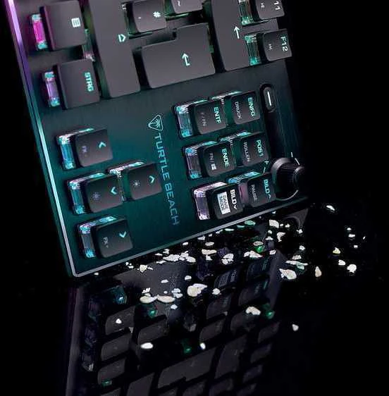 Turtle Beach Vulcan TKL RGB 75% juoda laidinė mechaninė klaviatūra (Titan II Raudona switch, US)