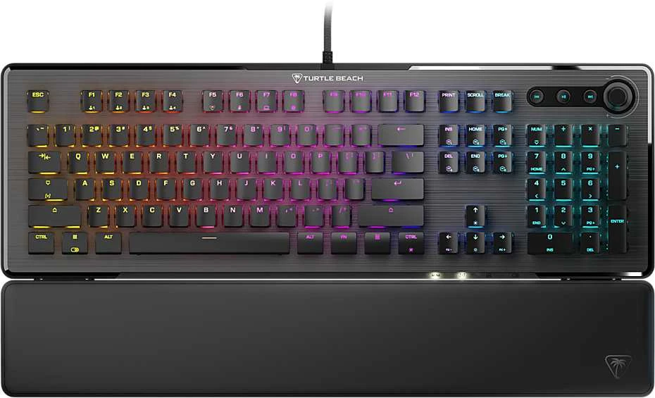 Klaviatūra Turtle Beach Vulcan II, Juodas, Linear, JAV