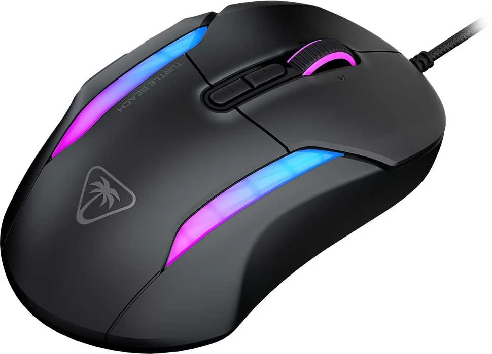 Turtle Beach Kone II Laidinė ergonominė RGB žaidimų pelė | Juoda