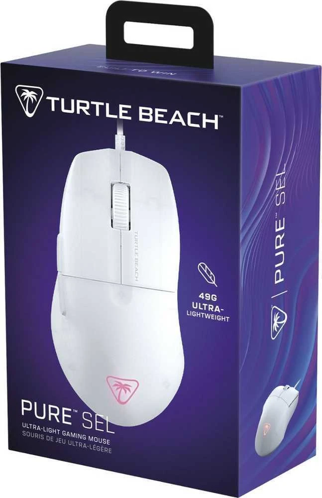 Turtle Beach Pure SEL RGB balta pelė su laidu | 8000 DPI