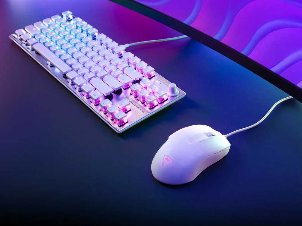 Turtle Beach Pure SEL RGB balta pelė su laidu | 8000 DPI