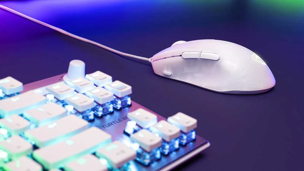 Turtle Beach Pure SEL RGB balta pelė su laidu | 8000 DPI