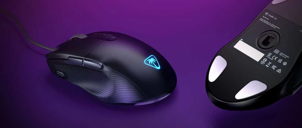 Turtle Beach Pure SEL RGB juoda pelė su laidu | 8000 DPI