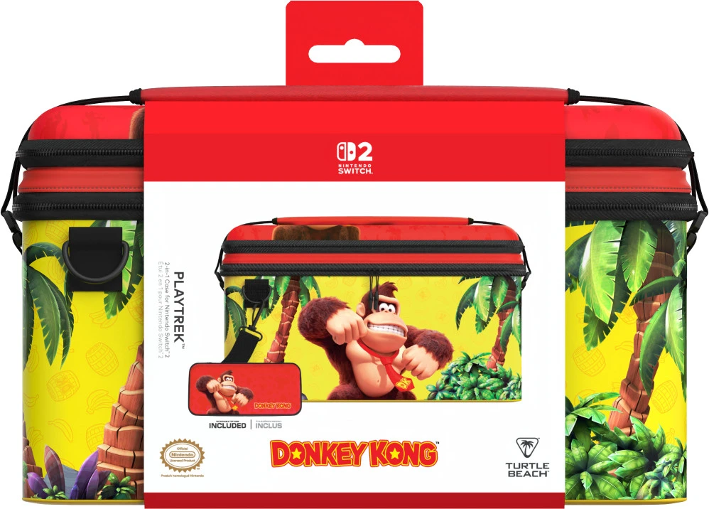 Turtle Beach PlayTrek 2 viename dėklas Nintendo Switch 2 Donkey Kong Jungle