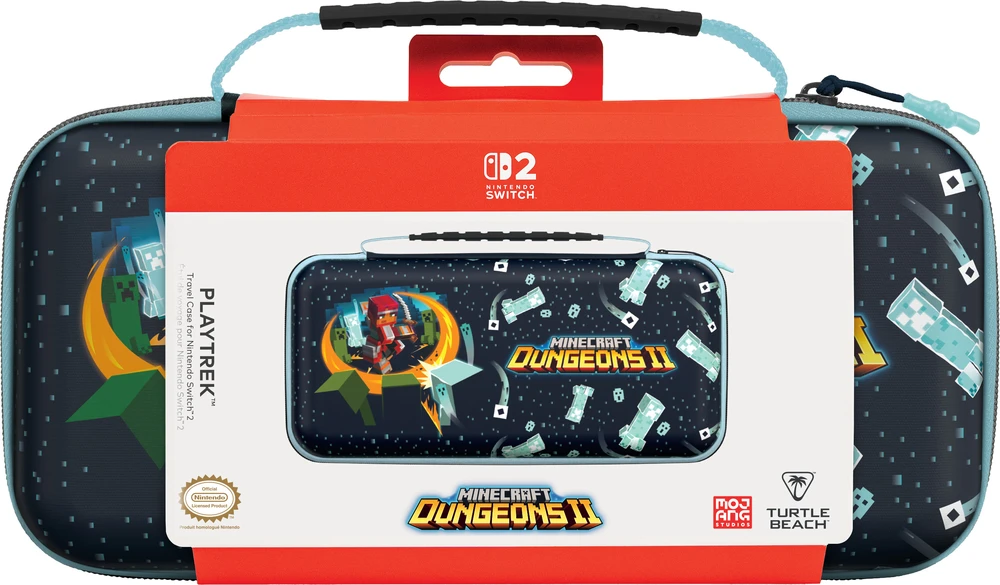 Turtle Beach PlayTrek Travel Case Nintendo Switch 2 Minecraft Dungeons II