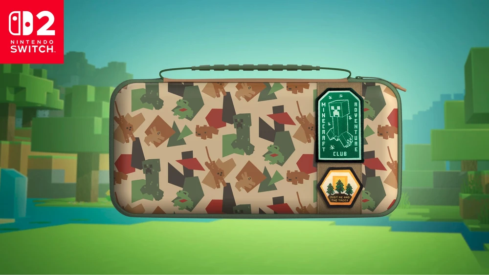 Turtle Beach PlayTrek Travel Case Nintendo Switch 2 Minecraft Great Outdoors