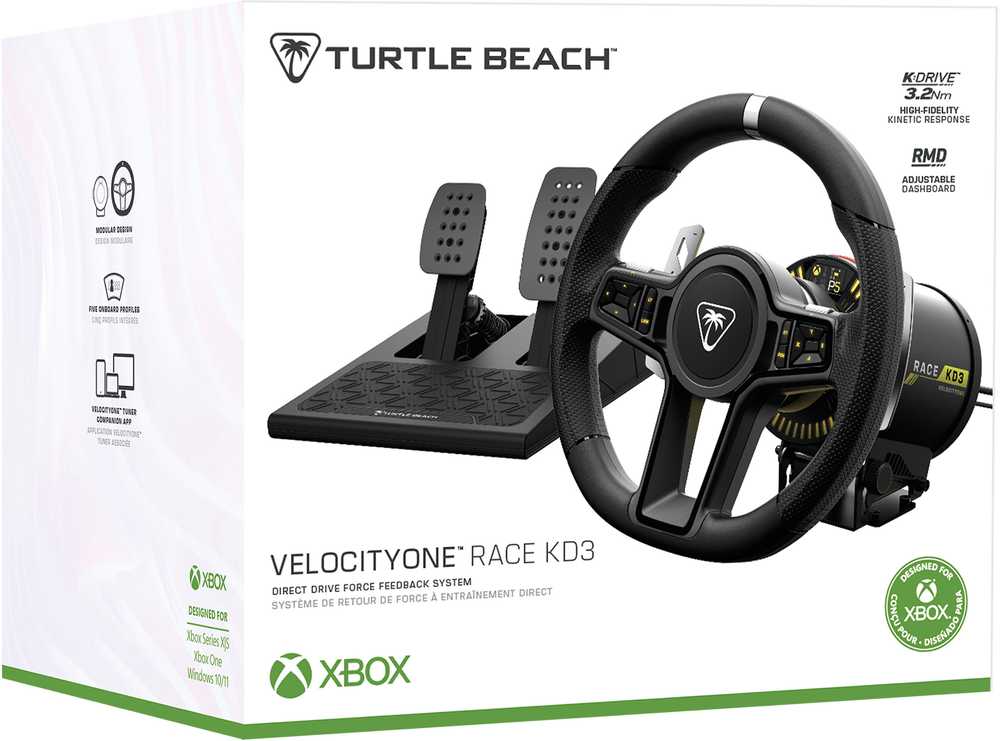 „Turtle Beach VelocityOne KD3 Race Set“ (vairas + pedalai) | „XBOX“ | PC