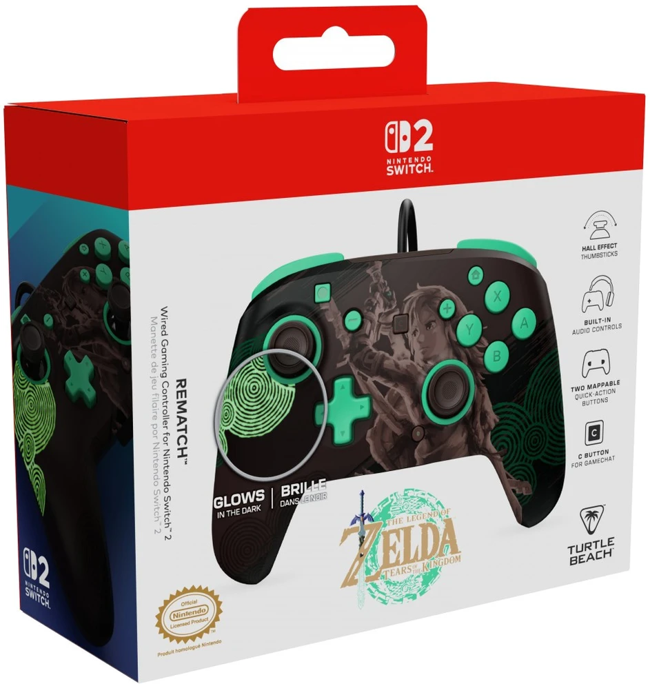 Turtle Beach Rematch Zelda laidinis žaidimų pultelis | Switch 2