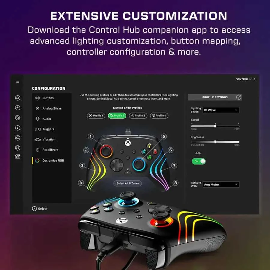 pdp Turtle Beach Afterglow Wave Laidinis Žaidimų Pultelis | Baltas | XBOX