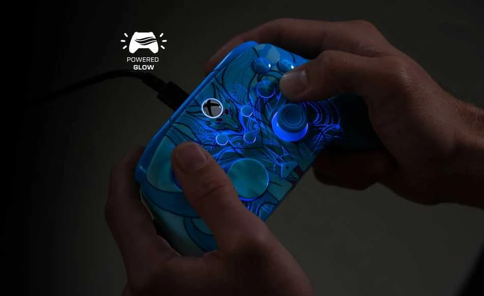 Turtle Beach Rematch Advanced Mėlyna Kitsune laidinis žaidimų valdiklis | XBOX | PC
