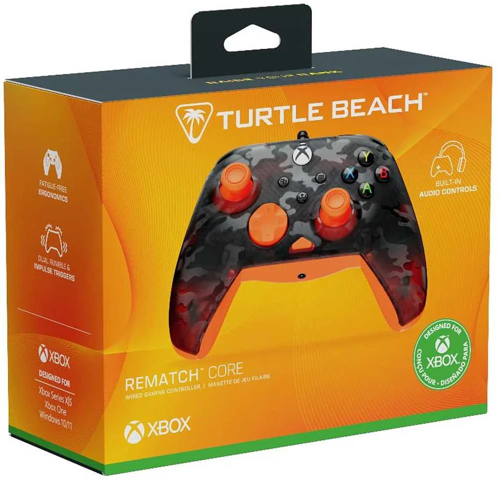 Turtle Beach Rematch Core Laidinis Žaidimų Pultelis | Ghost Camo Juoda/Oranžinė | XBOX