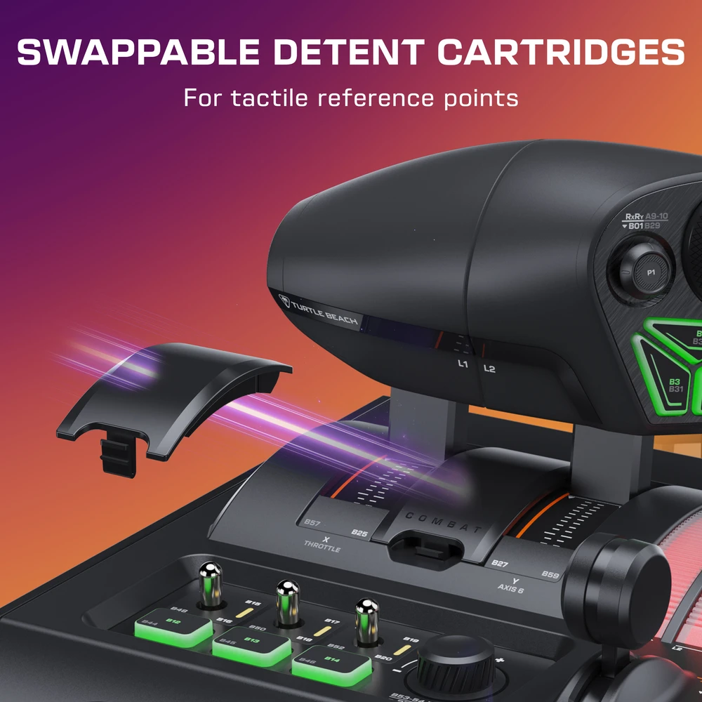 Turtle Beach VelocityOne Flightstick II valdymo sistemos dvigubas akceleratorius | PC, XBOX