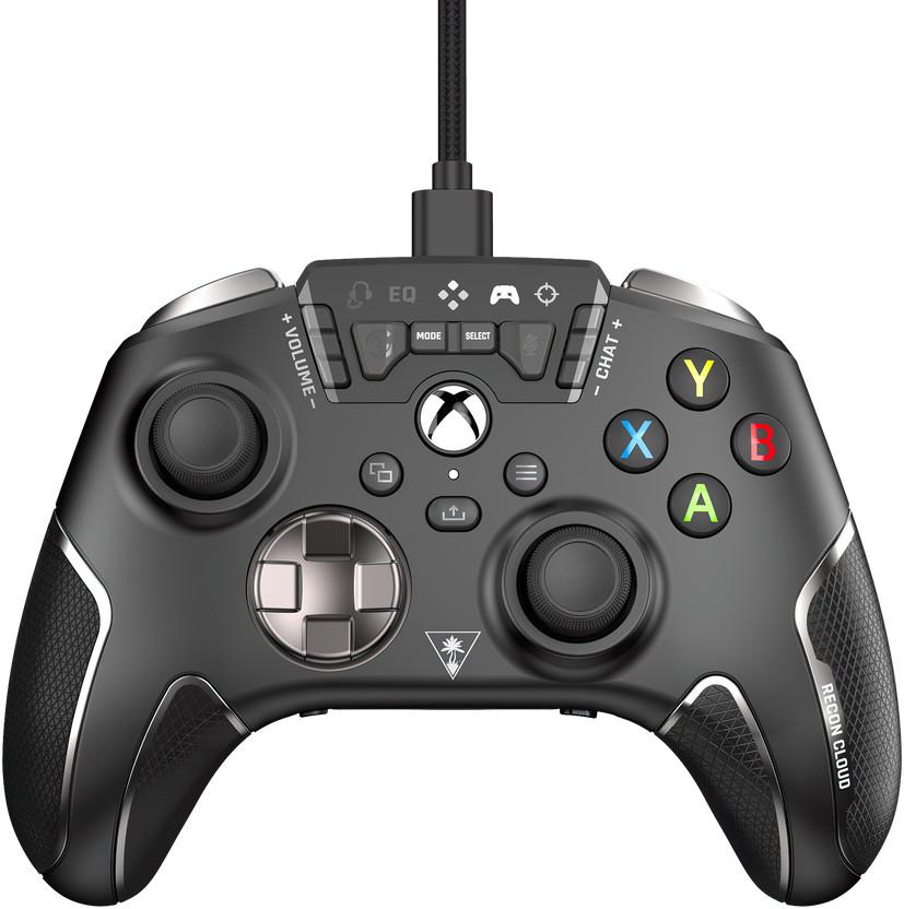 Turtle Beach žaidimų pultas Recon Cloud/ Wired Game Controller with Bluetooth for Xbox Series X|S, Xbox One, Windows, Android Mobile Devices/Juodos spalvos aprašymas - Prekės nuotrauka