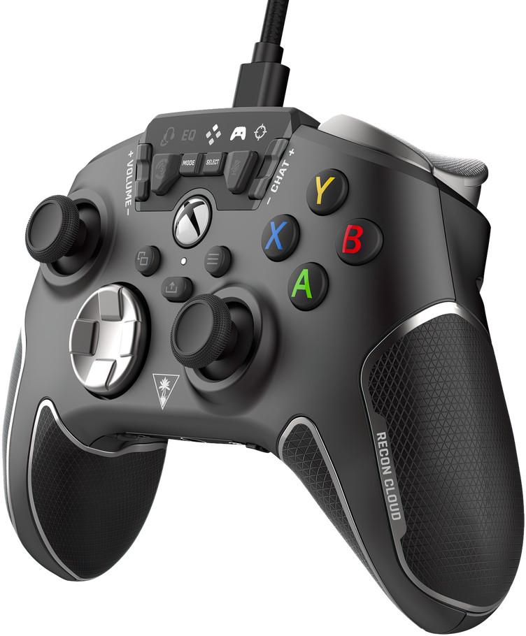 Turtle Beach žaidimų pultas Recon Cloud/ Wired Game Controller with Bluetooth for Xbox Series X|S, Xbox One, Windows, Android Mobile Devices/Juodos spalvos aprašymas - Prekės nuotrauka