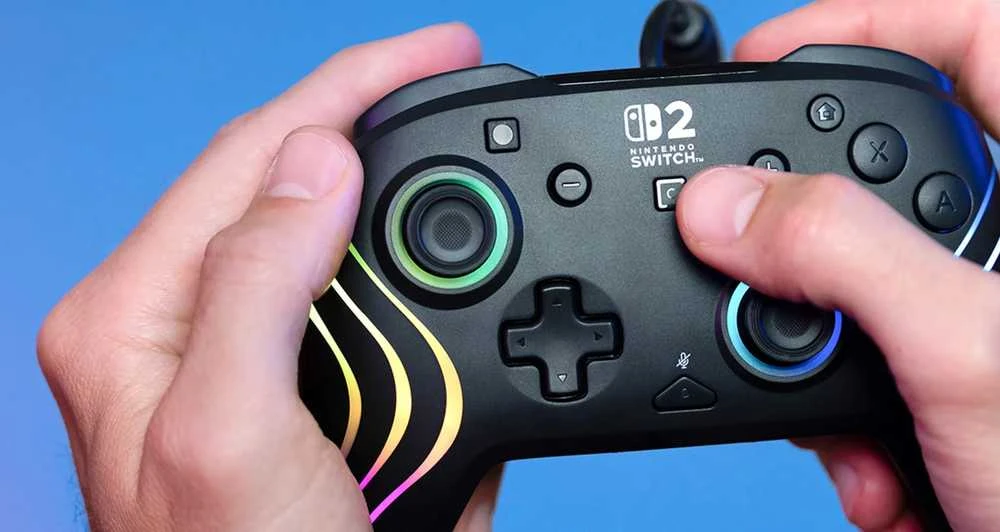 Turtle Beach Afterglow Wave laidinis žaidimų pultelis | Juodas | Switch 2