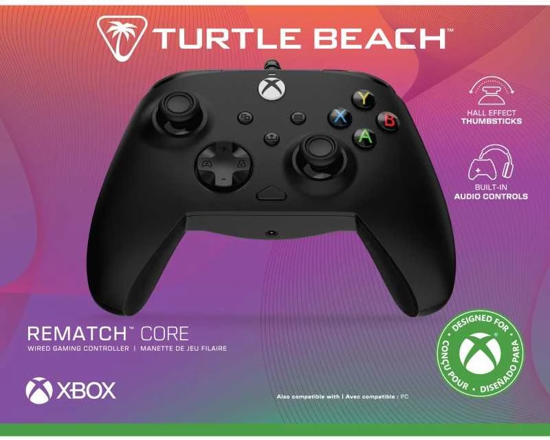 Turtle Beach Rematch Core laidinis žaidimų valdiklis | Juoda | XBOX