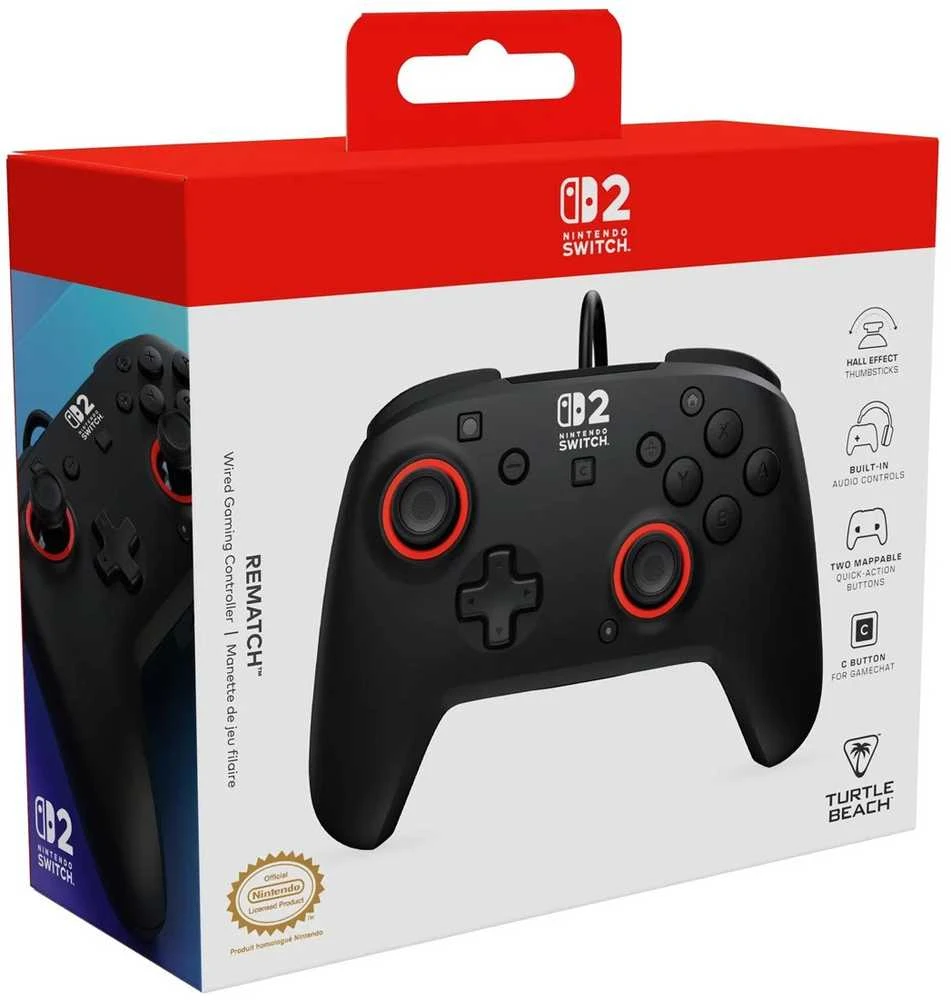 Turtle Beach Rematch Nintendo Switch 2 Juodas