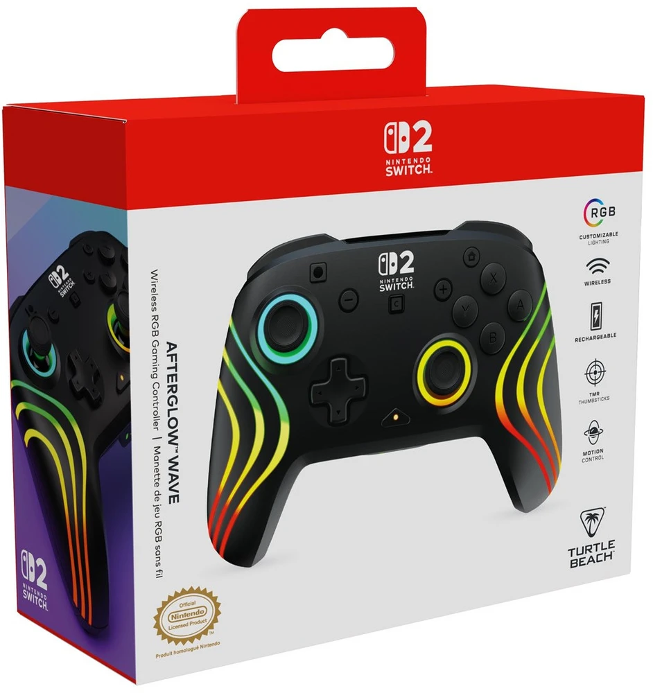 Turtle Beach Afterglow Wave belaidis žaidimų pultelis | Juodas | Switch 2