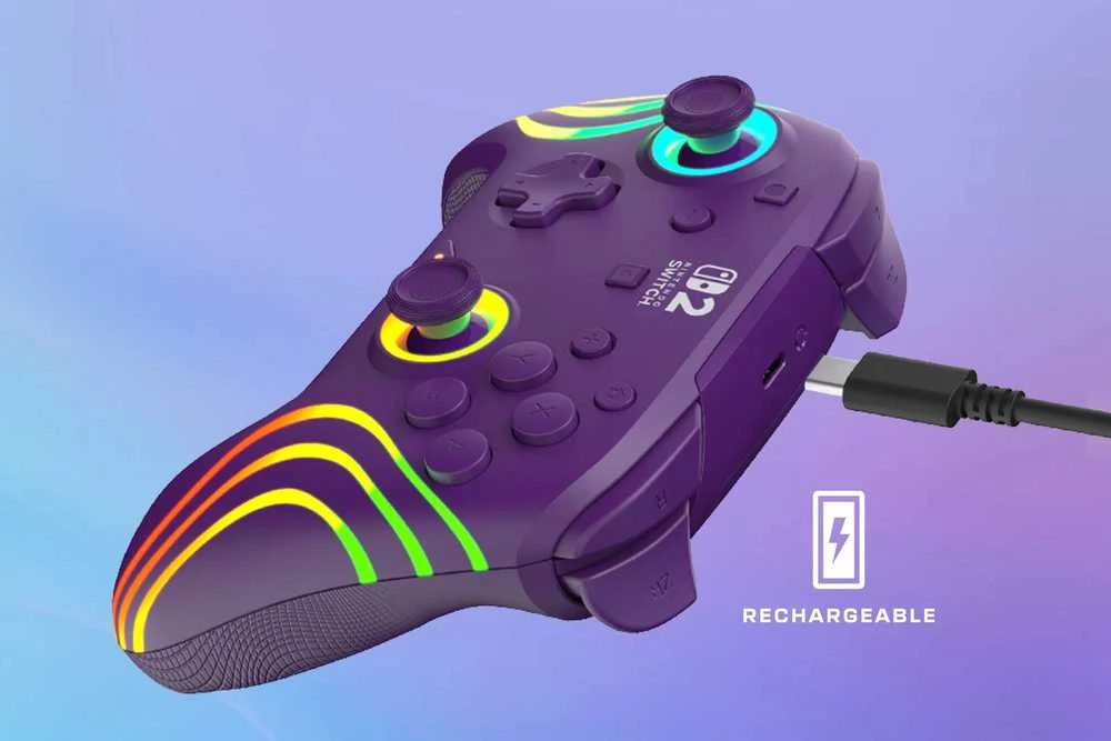 Turtle Beach Afterglow Wave belaidis žaidimų pultelis | Violetinė | Switch 2