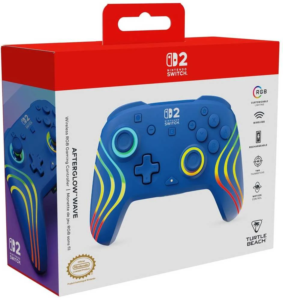 Turtle Beach Afterglow Wave belaidis žaidimų pultelis | Mėlynas | Switch 2