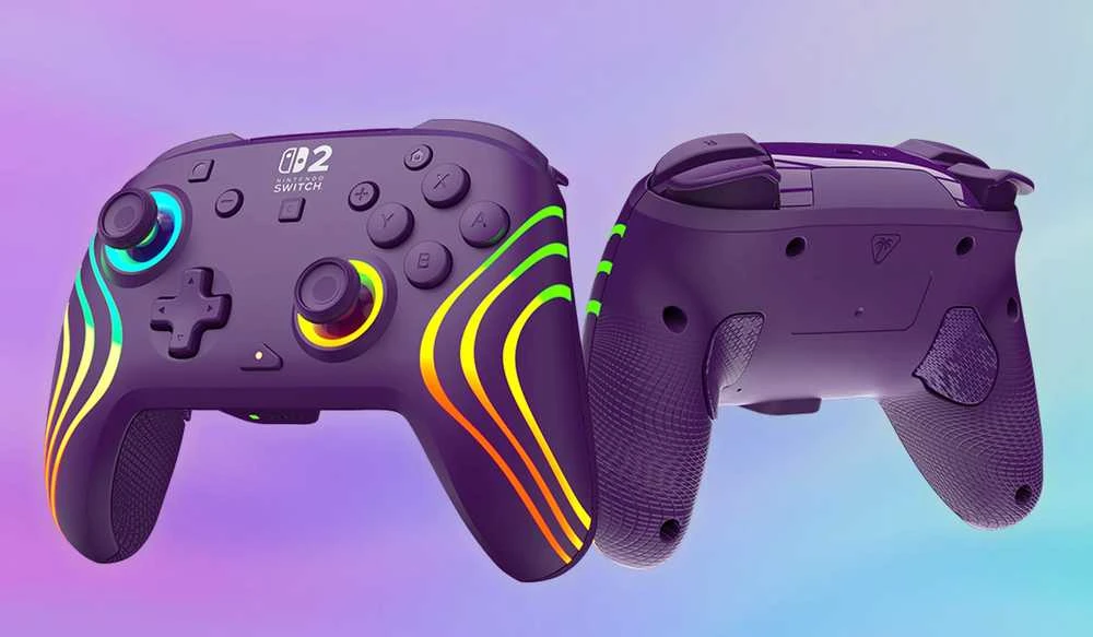 Turtle Beach Afterglow Wave belaidis žaidimų pultelis | Violetinė | Switch 2