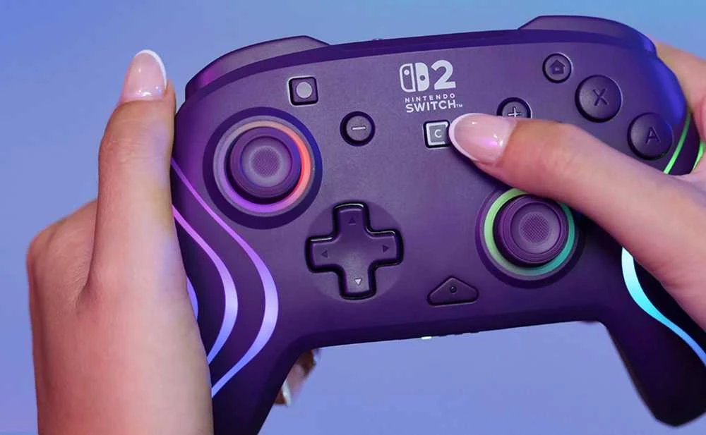 Turtle Beach Afterglow Wave belaidis žaidimų pultelis | Violetinė | Switch 2