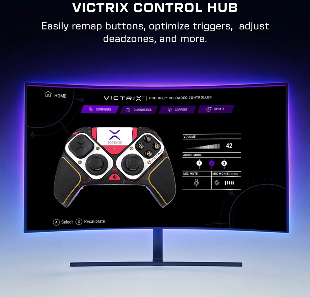 Turtle Beach wireless controller Victrix Pro BFG Reloaded PC Fortnite Drift